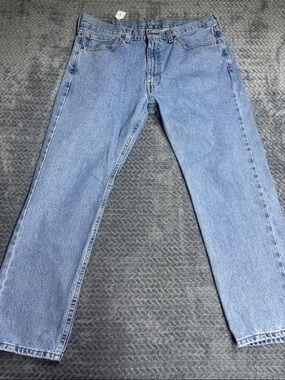 Levi’s 505 Men's Straight Jeans in Light Blue Denim 36 x 29